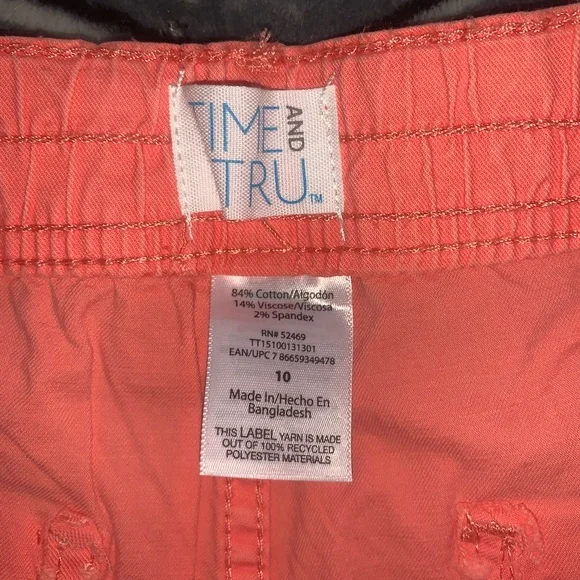 Womens Salmon Pink Shorts - Picture 3 of 4